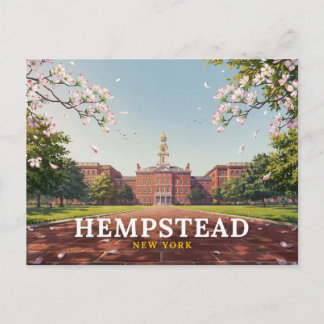 Hempstead New York Town Hall Dogwood Resa Vykort