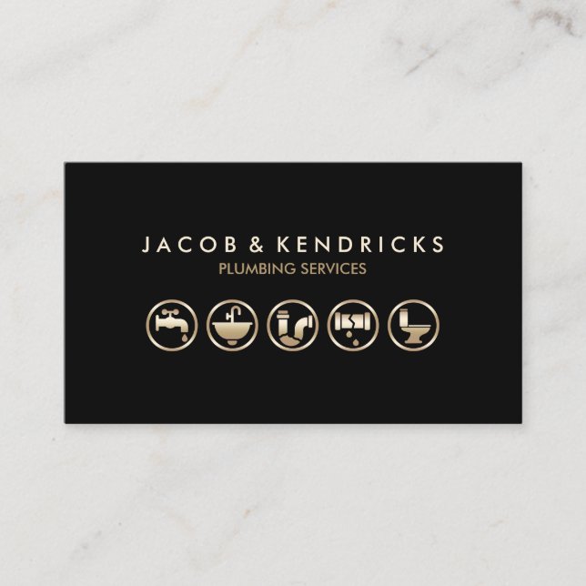 Hemreparation av rörmokare visitkort (Framsida)