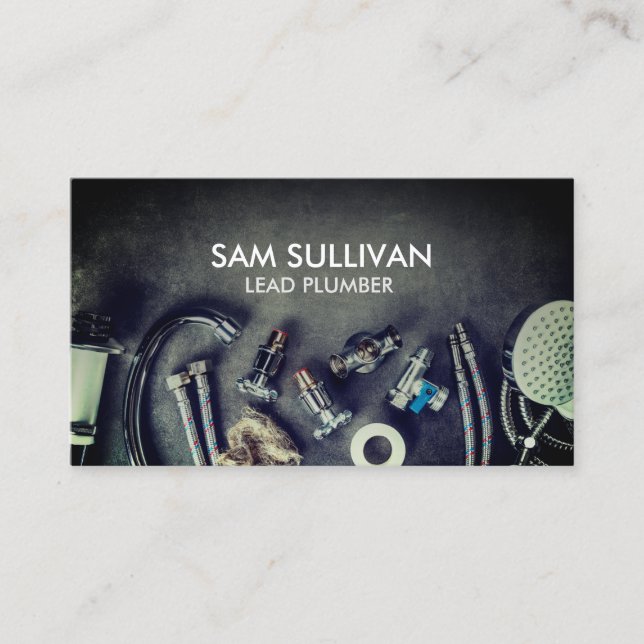 Hemreparation av rörmokare visitkort (Framsida)