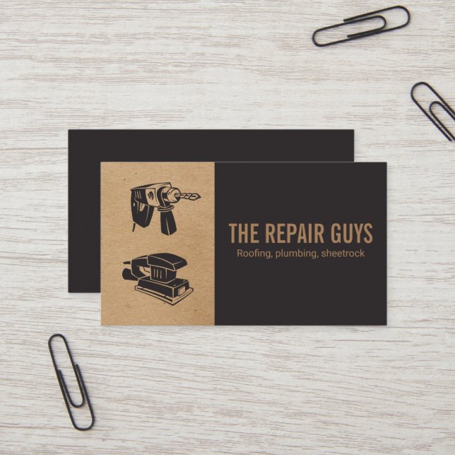 Hemreparation | Handyman | Borr och Sander Visitkort (Fram/Back In Situ)