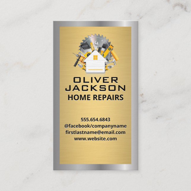 Hemreparation | Verktyg Box Visitkort (Framsida)