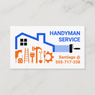 Hemreparationer av kreativ Handyman Verktyg Visitkort