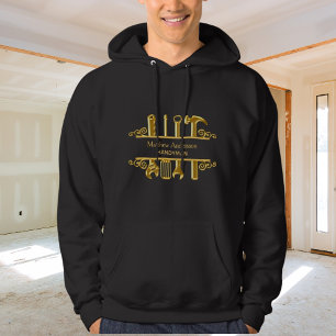Hemreparationer i Black guld verktyg Hoodie