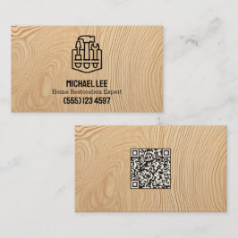 Hemrestaurering Däckning Vcard QR Visitkort