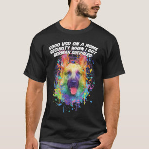 Hemsäkerhet när jag Har tyska shepherd Shepard T Shirt