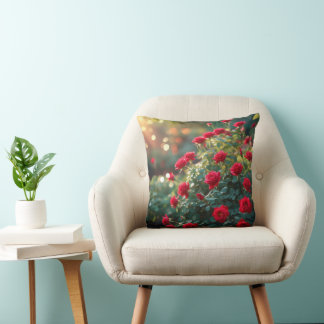 Hemsk Träffsäng Kudde med Blommig Krans Design