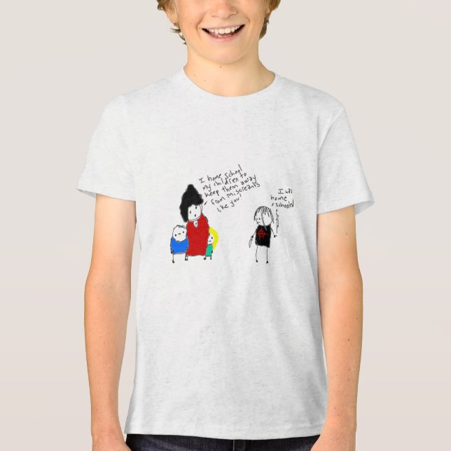 Hemskolan bryter sönder hela Regler-klämparen T Shirt (Framsida)