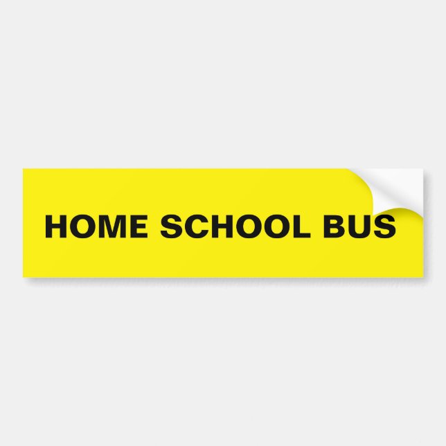 Hemskolan Buss Bildekal (Framsidan)