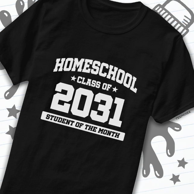 Hemskolan Student i månadsklassen 2031 T Shirt (Skapare uppladdad)