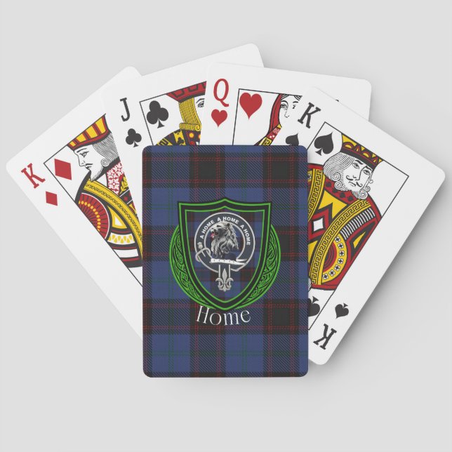Hemskotska klanmönster och vapen casinokort (Baksidan)