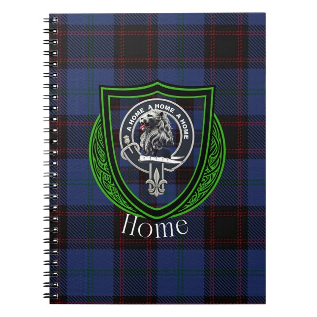 Hemskotskt klan-tartan och vapen anteckningsbok (Framsidan)