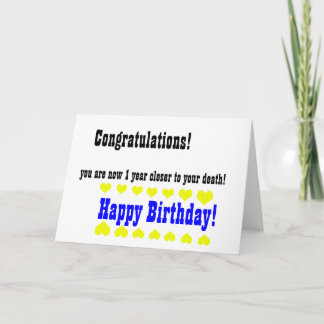 Hemskt roligt Grattis på födelsedagen-kort Kort