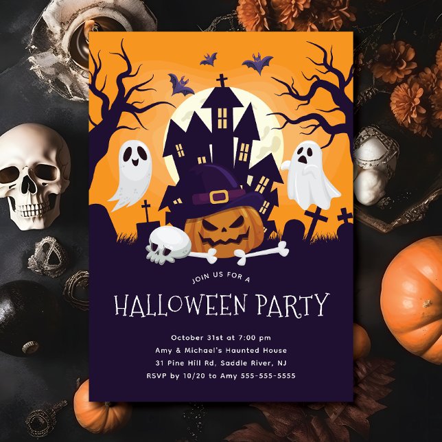 Hemskt Roligt Halloween fest inbjudan (Skapare uppladdad)