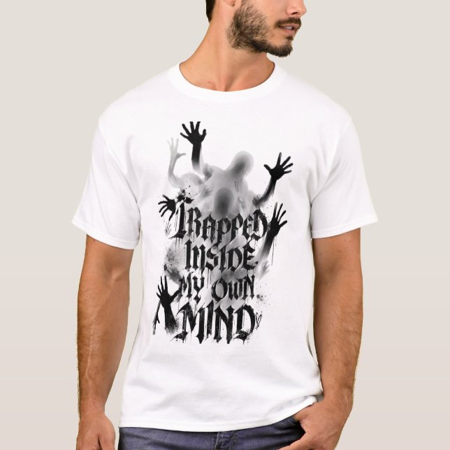 hemsökt basic t-shirt  (Framsida)