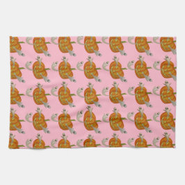 hemsökt jack o lantern kökshandduk