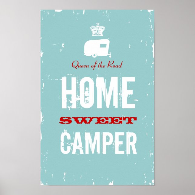 Hemsöt Camper - drottning av RV Road Poster (Framsidan)