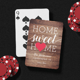 Hemsöt hem | Familj Namn & Hometown Casinokort