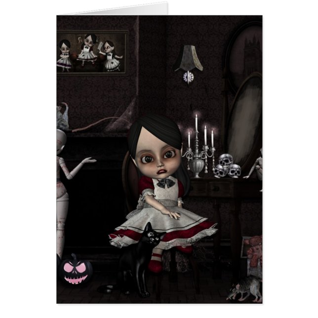 Hemsöt hem hälsningskort (Framsidan)