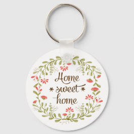 Hemsöt hem nyckelring