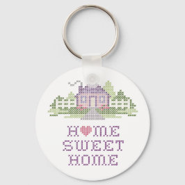 Hemsöt hem nyckelring