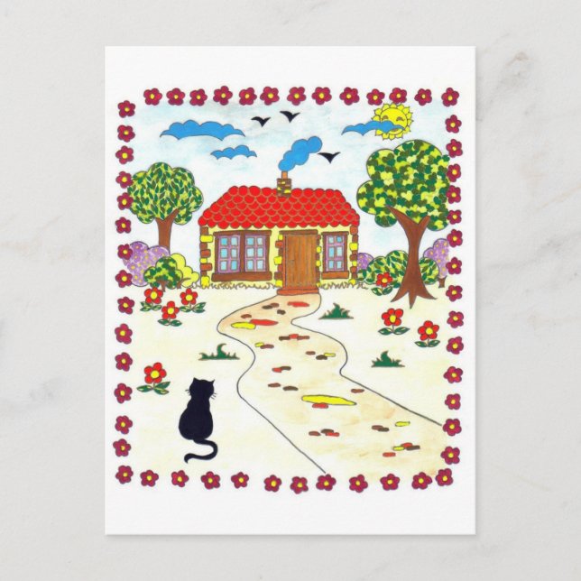 Hemsöt hem vykort (Framsida)