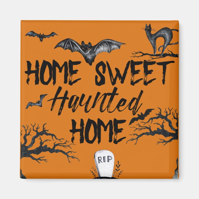 Hemsöt hemifrån, hemifrån, Halloween Magnet (Framsidan)