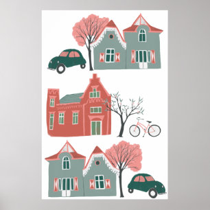 Hemsöt heminblick poster