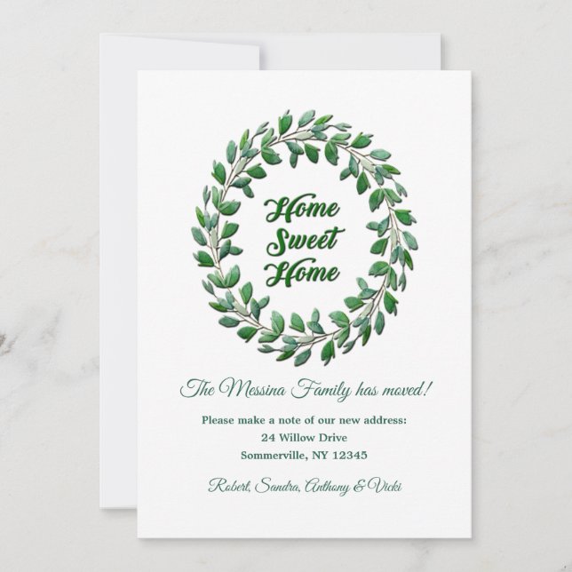 Hemsöt hemmeddelande om Flytta Meddelande (Framsida)