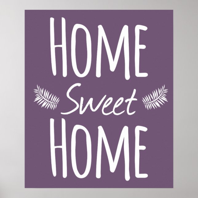 Hemsöt hemtypografi Poster (Framsidan)