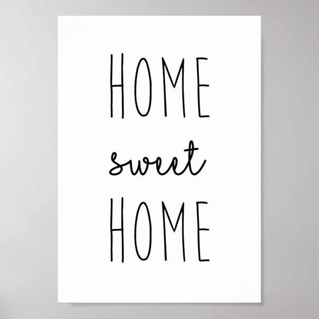 Hemsöt hemutskrift Poster (Framsidan)