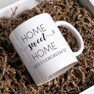 Hemsöt Ny adress bostadsgåva för hemmet Kaffemugg