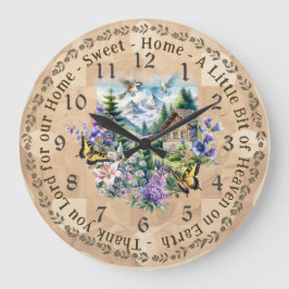 Hemsöt Tack, Lord Wall Clock Stor Klocka