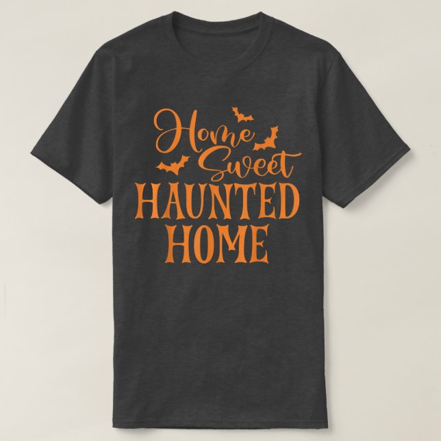 Hemsöta hemhemhemhemmet Scary Halloween Natt T Shirt (Design framsida)
