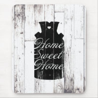 Hemsötning av bondhus White Wood Rustic Mjölk Jug 