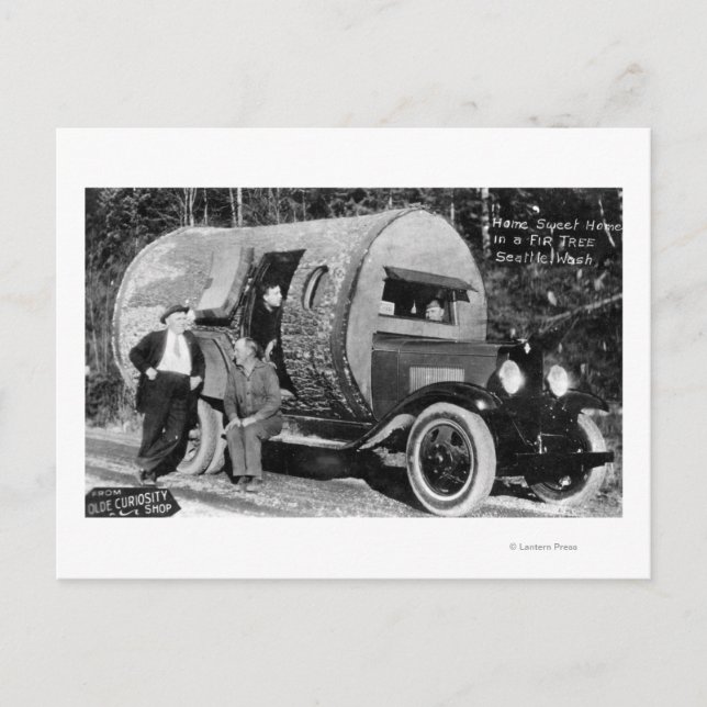 Hemsött hem i Fir Träd Vykort (Framsida)