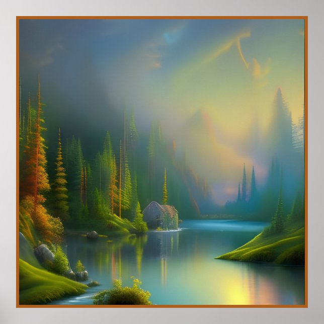 Hemsött hem i skogen poster (Framsidan)