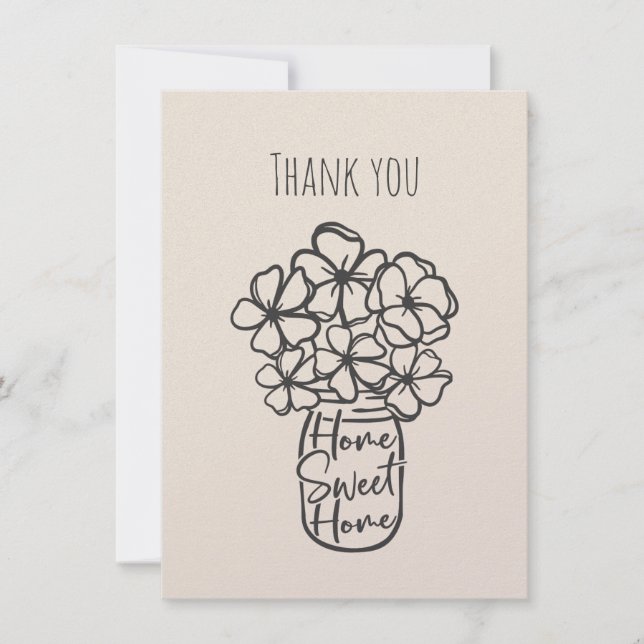 Hemsött, platta Tack Kort (Framsida)