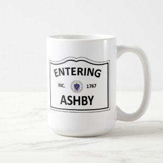 Hemstaden för ASHBY MASSACHUSETTS samlas MORSOR Kaffemugg