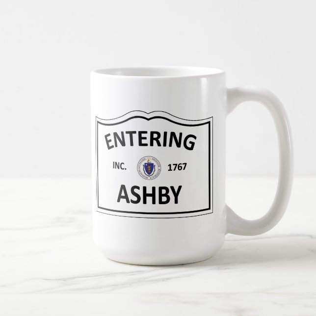 Hemstaden för ASHBY MASSACHUSETTS samlas MORSOR Kaffemugg (Höger)