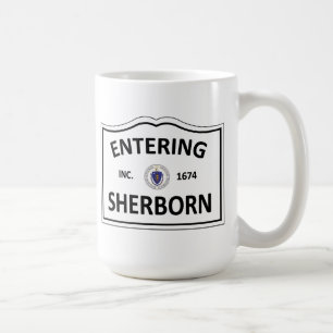 Hemstaden för SHERBORN MASSACHUSETTS samlas MORSO Kaffemugg