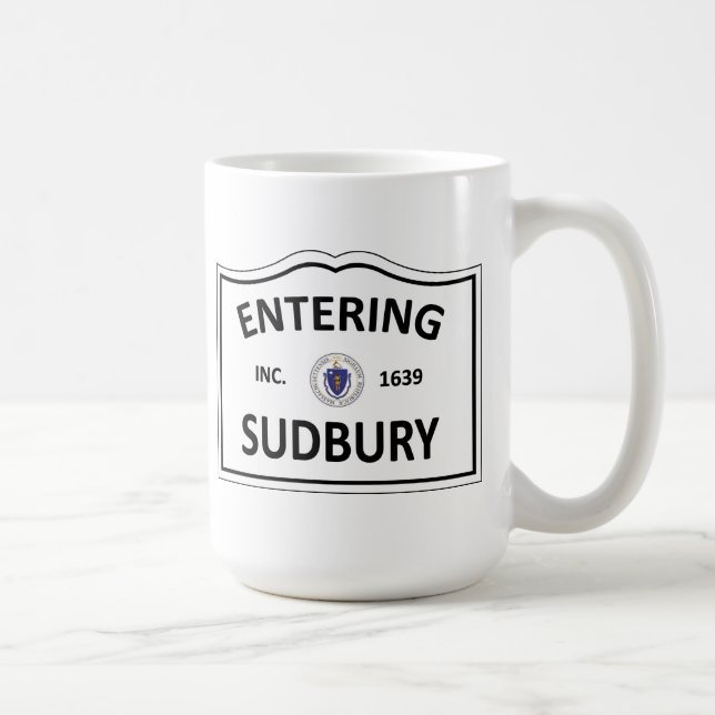 Hemstaden för SUDBURY MASSACHUSETTS samlas MORSOR Kaffemugg (Höger)