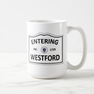 Hemstaden för WESTFORD MASSACHUSETTS samlas MORSO Kaffemugg