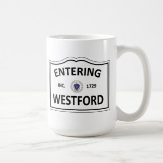 Hemstaden för WESTFORD MASSACHUSETTS samlas MORSOR Kaffemugg