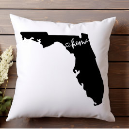 Hemstat kontur Heart Florida Kudde