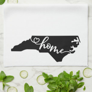Hemstat kontur Heart North Carolina Kökshandduk