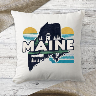 Hemstat Retro Färg Maine  Kudde