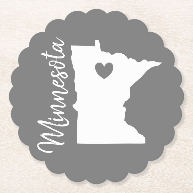 Hemstaten karta kärlek underlägg papper (Framsida)