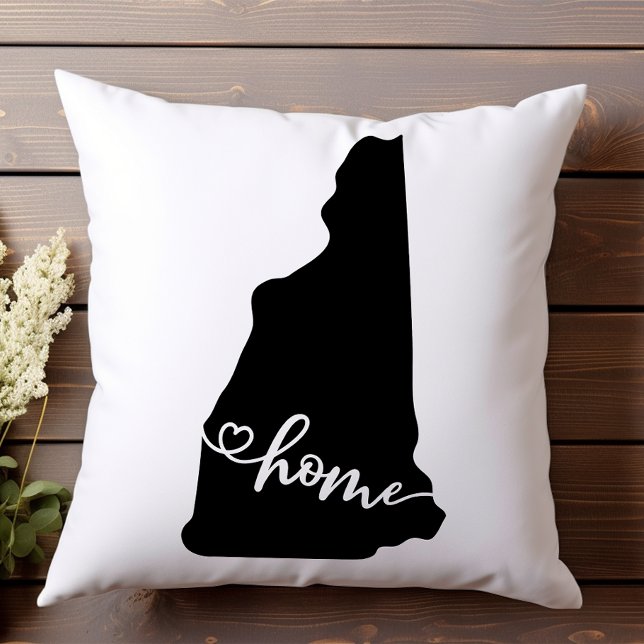 Hemstaten Outline Heart New Hampshire Kudde (Skapare uppladdad)