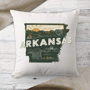 Hemstatens Retro Färg Arkansas Kudde