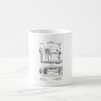 Hemstitch Vintage Sewing Maskin Patent Kaffemugg